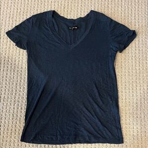 rag & bone Deep Blue V-Neck Tee